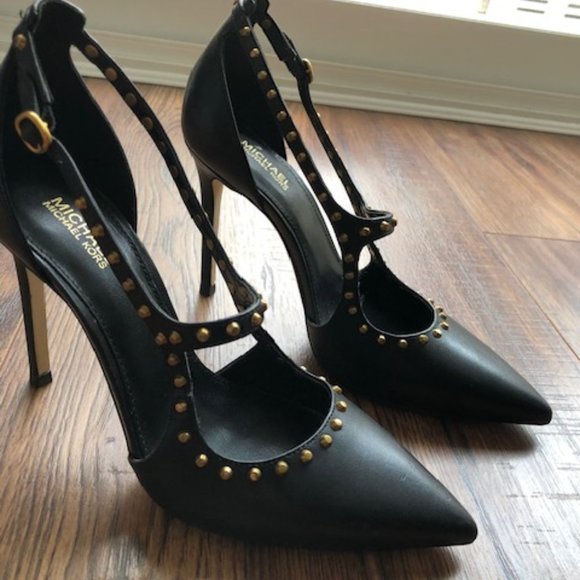COPY - MICHAEL KORS Ava studded leather stiletto pumps, size 6 - Picture 8 of 10
